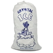 ICE N COLD 10 lb Clear Plastic Ice Bags with Cotton Drawstring for Ice Storage and Transport ,400 Pack