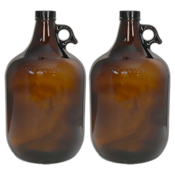 ICE N COLD 128oz Amber protection from harmful UV rays Growler 2 Count