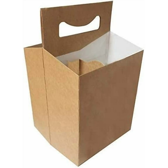 ICE N COLD 4pk Cardboard Carrier (Kraft, 150ct) | Holds 4pk 12oz Bottles | FAST SAME DAY SHIPPING…