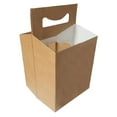 thumbnail image 1 of ICE N COLD 4pk Cardboard Carrier (Kraft, 50ct) | Holds 4pk 12oz Bottles, 1 of 1