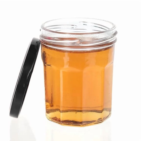 ICE N COLD 6.76 oz / 200ml Multi-Use Glass Jars with Leakproof Clear Lid, Reusable & Eco-Friendly  Ideal for Jams, Sauces, Spices; Lead -Free and BPA-Free Glass Bottle (48)