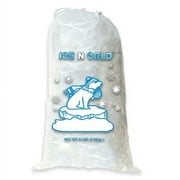 ICE N COLD Ice Bags with Drawstring Closure | 8lb, 800ct/cs | 37 mic Thickness | Portable Storage and Freezer Keeper