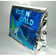 ICE N COLD Insulated Cooler Bag PACK OF TWO Lightweight Soft Collapsible Large Capacity Hold 30lbs for Men Women to Grocery