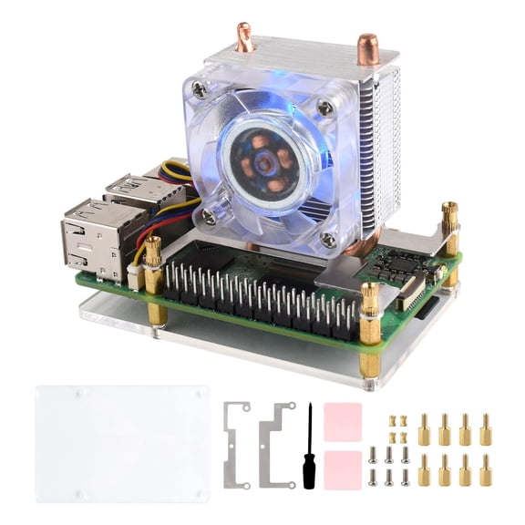 ICE Tower CPU Cooling Fan, Compatible with 5, U-Shaped Copper Tube, Cooling Fins, Cooler with Colorful RGB LED