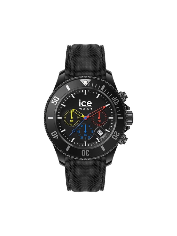 - ICE Chrono Trilogy - Men's Chronograph Wristwatch with Silicon Strap - 021600 (Medium) - 10 ATM Water Resistant Watch for Men, Suitable for Swimming