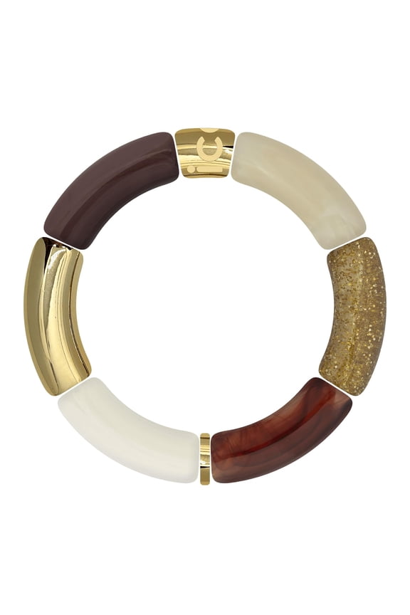 - ICE - Ice Jewelry Bella Bracelet - Burgundy beige Fashion Bracelet for Women (023545) - Splash-Proof - Sober, Chic, Elegant Bracelet - 160 to 230 mm Length