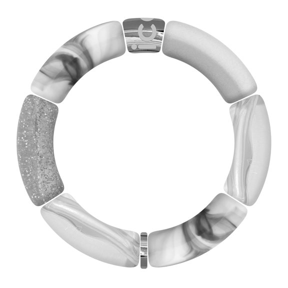 ICE-WATCH - ICE - Ice Jewelry Bella Bracelet - Silver transp marble Fashion Bracelet for Women (023559) - Splash-Proof - Sober, Chic, Elegant Bracelet - 160 to 230 mm Length