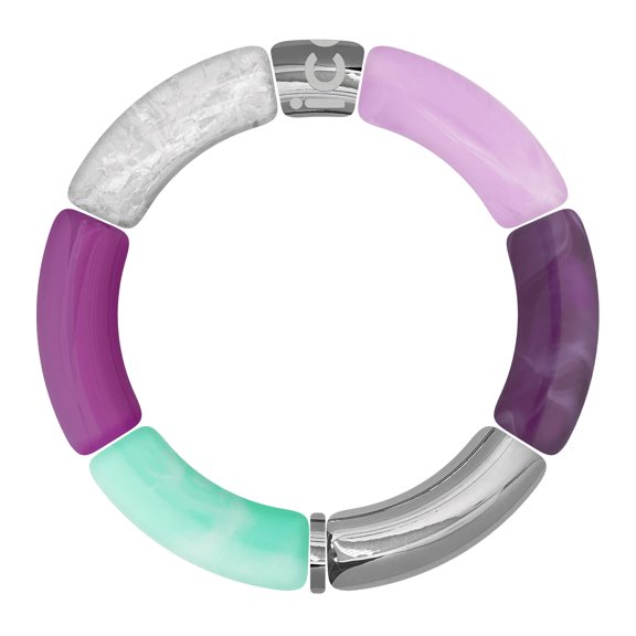 ICE-WATCH - ICE - Ice Jewelry Bella Bracelet - Turquoise purple silver Fashion Bracelet for Women (023557) - Splash-Proof - Sober, Chic, Elegant Bracelet - 160 to 230 mm Length