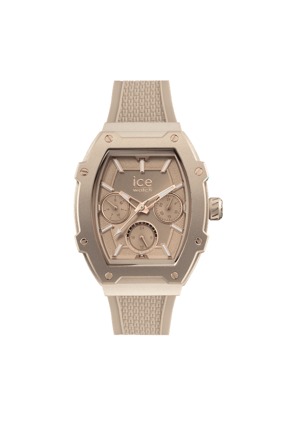 - Ice Boliday Timeless Taupe - Women's Wristwatch with Silicon Strap -(Small) - Water Resistant Watch for Women, Suitable for Swimming - 170 mm Band Length