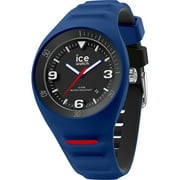 ICE Watches Pierre Leclercq Collection Blueprint Stainless Steel Case with Black and Blue Silicone Strap and Black Dial Men's Watch. 018948