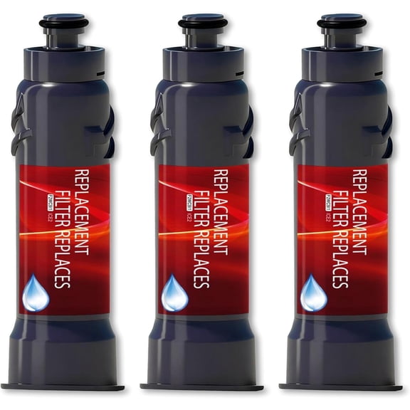 LADYTEAPOT ICE2 F2WC9I1 ICE Maker Filter Replacement, Compatible with Whirlpool ice2 F2WC9I1 W10565350, W10480323, Used in 50 Ib Ice Maker Machines (3 Pack)