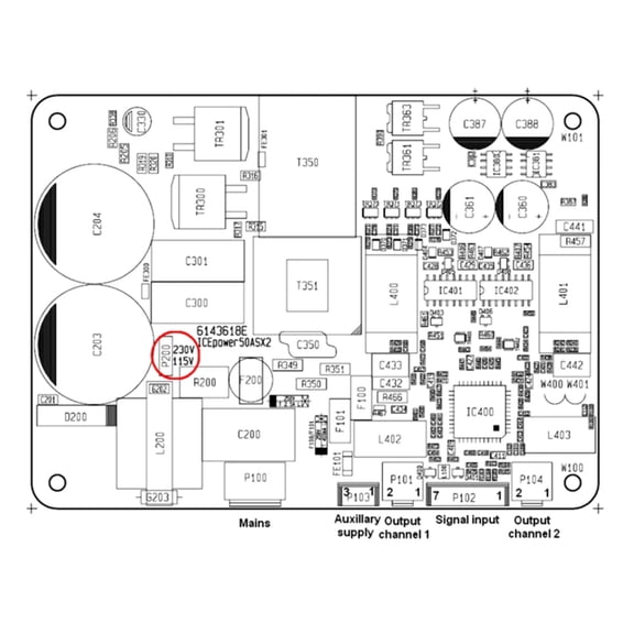 ICE50ASX2 170W BTL Single Channel Amplifier Board Hifi Sound Power Amplifier Board 20Hz-20kHz Frequency Response