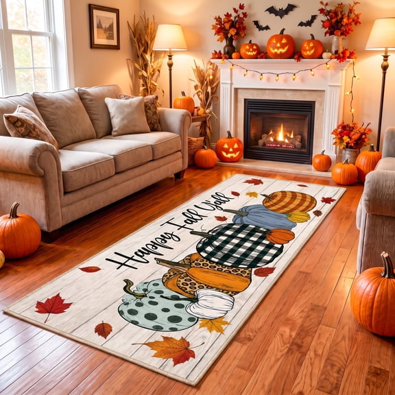 Entry Area Rug 2x6 Runner Rug Non Slip Washable Hallway Black - Walmart.com