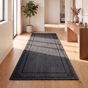 ICEANT 2'x6' Geometric Pattern Non-Slip Kitchen Mat, Modern Hallway Runner Rug, Machine Washable Durable Carpet with Gripper, Contemporary Aesthetic Floor Mat f