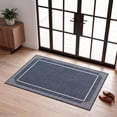thumbnail image 1 of ICEANT 2'x4' Non-Slip Doormat with Gripper, Geometric Style Entryway Rectangle Rug, Machine Washable Aesthetic Throw Carpet for Bedroom Living Room Hallway, Blue, 1 of 6