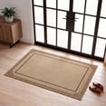 thumbnail image 1 of ICEANT 2'x4' Non-Slip Doormat with Gripper, Geometric Style Entryway Rectangle Rug, Machine Washable Aesthetic Throw Carpet for Bedroom Living Room Hallway, Khaki, 1 of 6
