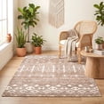 thumbnail image 1 of ICEANT Persian Rectangle Rug 5'x7' Area Rug, Boho Vintage Non-Slip Carpet for Living Room, Washable Soft Mat for Bedroom, Anti-Slip Floor Pad, Khaki, 1 of 5