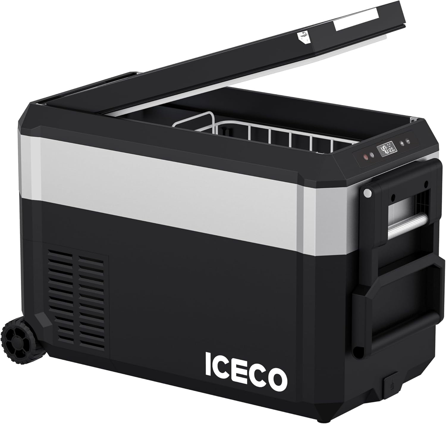 ICECO JP40 Pro 12 Volt Car Refrigerator, Portable Fridge Freezer Powered by SECOP, 12V Refrigerator for Car & Home, DC / AC