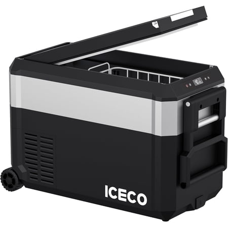ICECO JP40 Pro 12 Volt Car Refrigerator, Portable Fridge Freezer Powered by SECOP, 12V Refrigerator for Car & Home, DC / AC