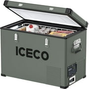 ICECO VL45 45 Liters Portable Refrigerator with SECOP Compressor, Platinum Compact Refrigerator, DC 12/24V, AC 110-240V, 0  to 50 , Home & Car Use