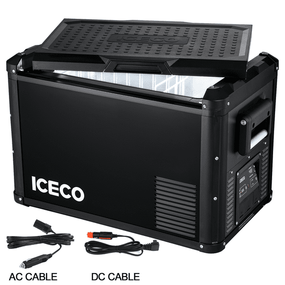 ICECO VL45 ProS 45L Portable Refrigerator Multi-Directional Lid Dual USB & DC 12/24V AC 110-240V