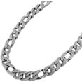 thumbnail image 1 of ICED HIP HOP SILVER PLATED 12mm 18" FIGARO FULL CUBIC ZIRCONIA STONE CHOKER CHAIN FASHION NECKLACE, 1 of 3