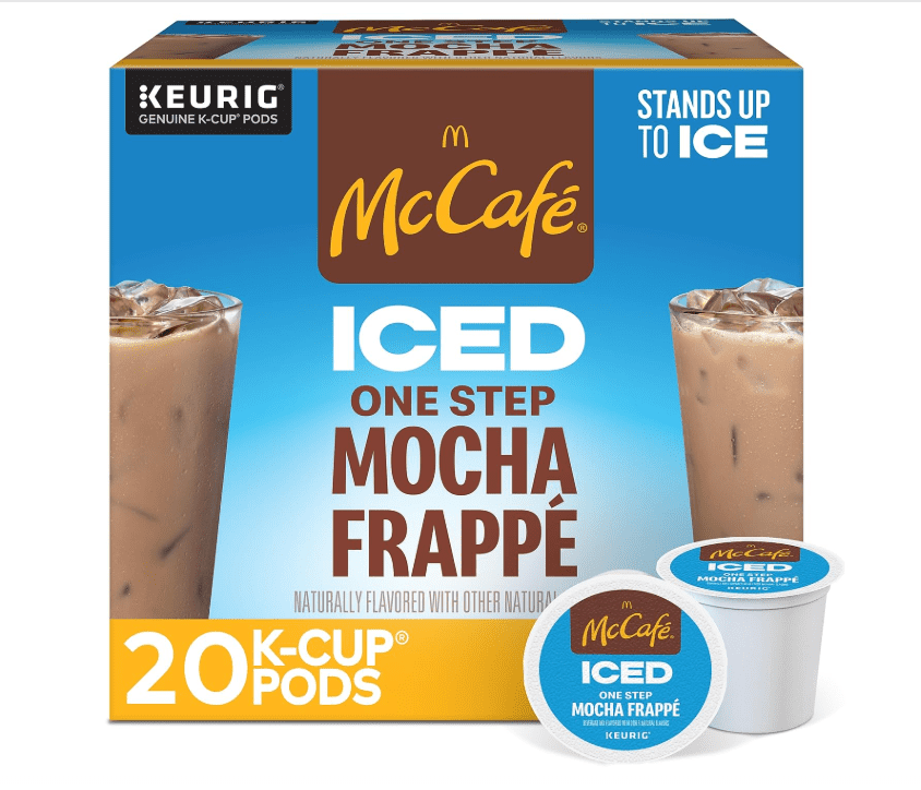 ICED One Step Mocha Frappe, Keurig Single Serve K-Cup Pods, 20 Count
