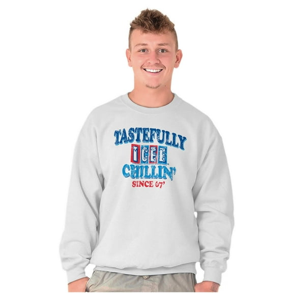 ICEE 80s Logo Tastefully Chillin' Sweatshirt for Men or Women Brisco Brands S