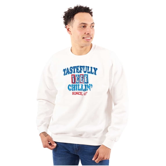 ICEE 80s Logo Tastefully Chillin' Sweatshirt for Men or Women Brisco Brands X