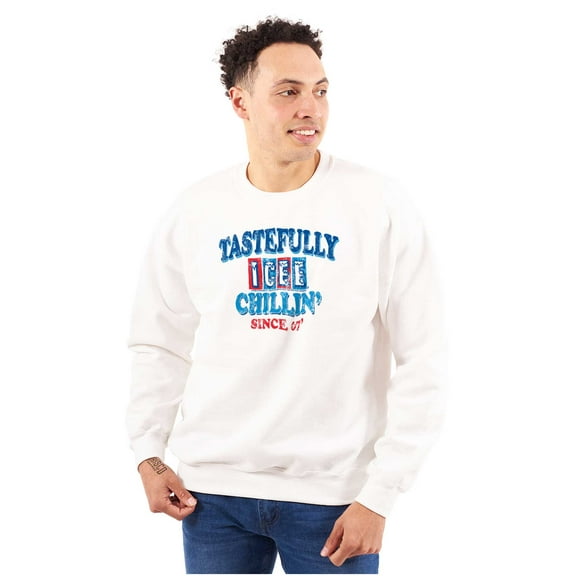 ICEE 80s Logo Tastefully Chillin' Unisex Plus Size Sweatshirt Brisco Brands 3X
