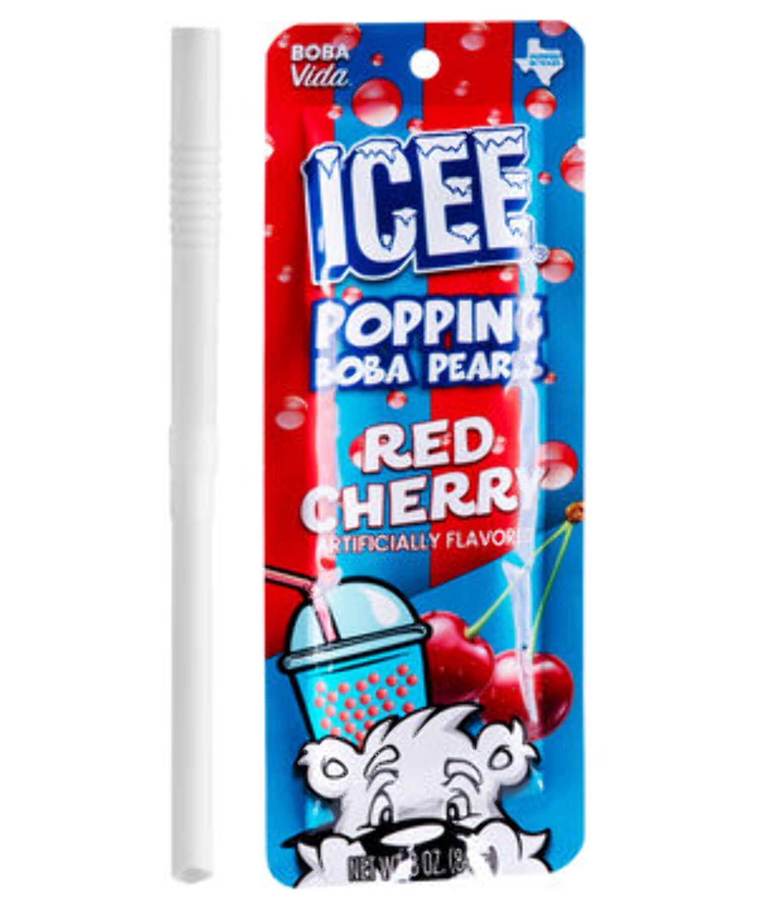Icee Red Cherry Popping Boba Pearls 3 Oz 12 ct