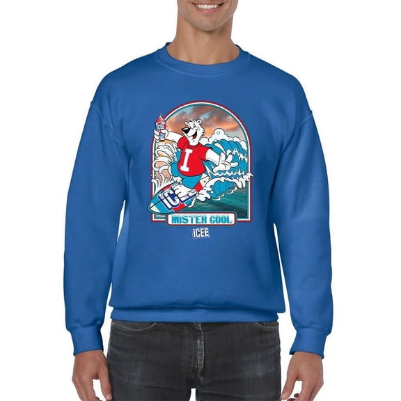 ICEE Surfing Wave Vibes - Cool Graphic Design Men's Sweatshirt