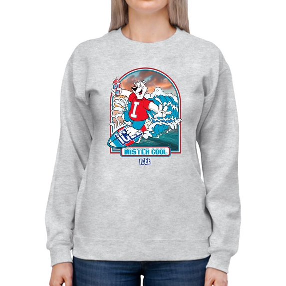 ICEE Surfing Wave Vibes - Cool Graphic Design Sweatshirt Women's