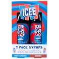 thumbnail image 1 of ICEE Shaved Ice Slushie Syrup Blue Raspberry & Cherry 2 Pack, 1 of 7