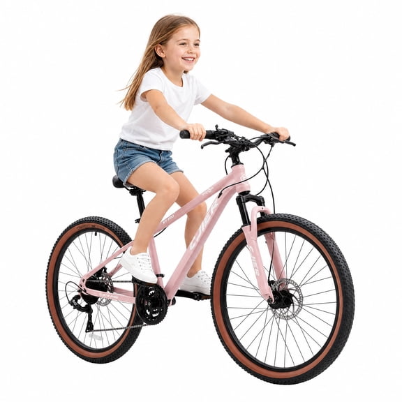 ICEELF 20 inch Mountain Bike, 21-Speed MTB Bicycle with Suspension Fork, Dual Disc Brakes, Internal Cable Routing Frame, 2.125" Anti-Slip Tires, Bike for Teens and Adults