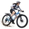 thumbnail image 1 of ICEELF Dual Disc Brakes Kids Mountain Bike, 24 26 Inch 21-Speed for Boys & Girls with Rear Rack, Suspension Fork, Internal Cable, Multiple Colors, 1 of 11