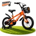 thumbnail image 1 of ICEELF 16 inch Kids Bike, Carbon Steel Frame, Dual Brakes, Adjustable Seat,Training Wheels for Boys Girls Ages 3-12, 1 of 9