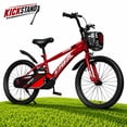 thumbnail image 1 of ICEELF 20 inch Kids Bike, Carbon Steel Frame, Dual Brakes, Adjustable Seat, Kickstand for Boys Girls Ages 3-12, 1 of 9