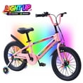 thumbnail image 1 of ICEELF 16 Inch Light Up Kids Bike with Rainbow Frame & Wheel Lights, Toddler Bicycle with Training Wheels for Boys Girls Ages 4-7, 1 of 9