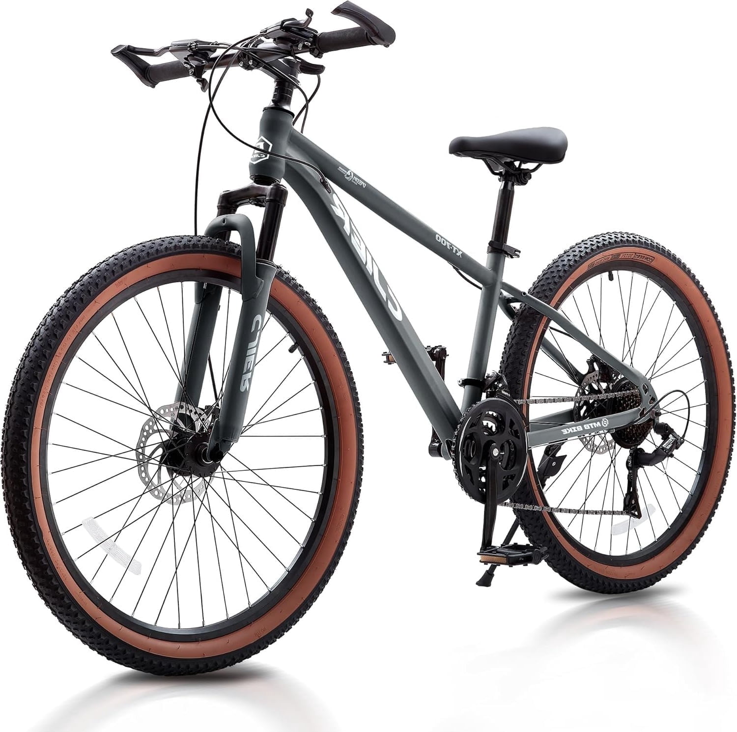 NEORIVER 20 Inch Kids Mountain Bike, 21-Speed Bikes for Boys with Disc Brakes, Suspension Fork & Tool-Free Assembly