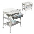 thumbnail image 1 of Linor 2 in 1 Bathtub with Changing Table, Waterproof Diaper Changing Station Portable Changing Table Adjustable Height Nursery Organizer with Storage Racks, 1 of 8