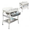 thumbnail image 1 of Linor 2 in 1 Bathtub with Changing Table, Waterproof Diaper Changing Station Portable Changing Table Adjustable Height Nursery Organizer with Storage Racks, 1 of 8