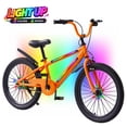thumbnail image 1 of ICEELF 20 Inch Light Up Kids Bike with Rainbow Frame & Wheel Lights, Toddler Bicycle with Kickstand for Boys Girls Ages 7-12, 1 of 10