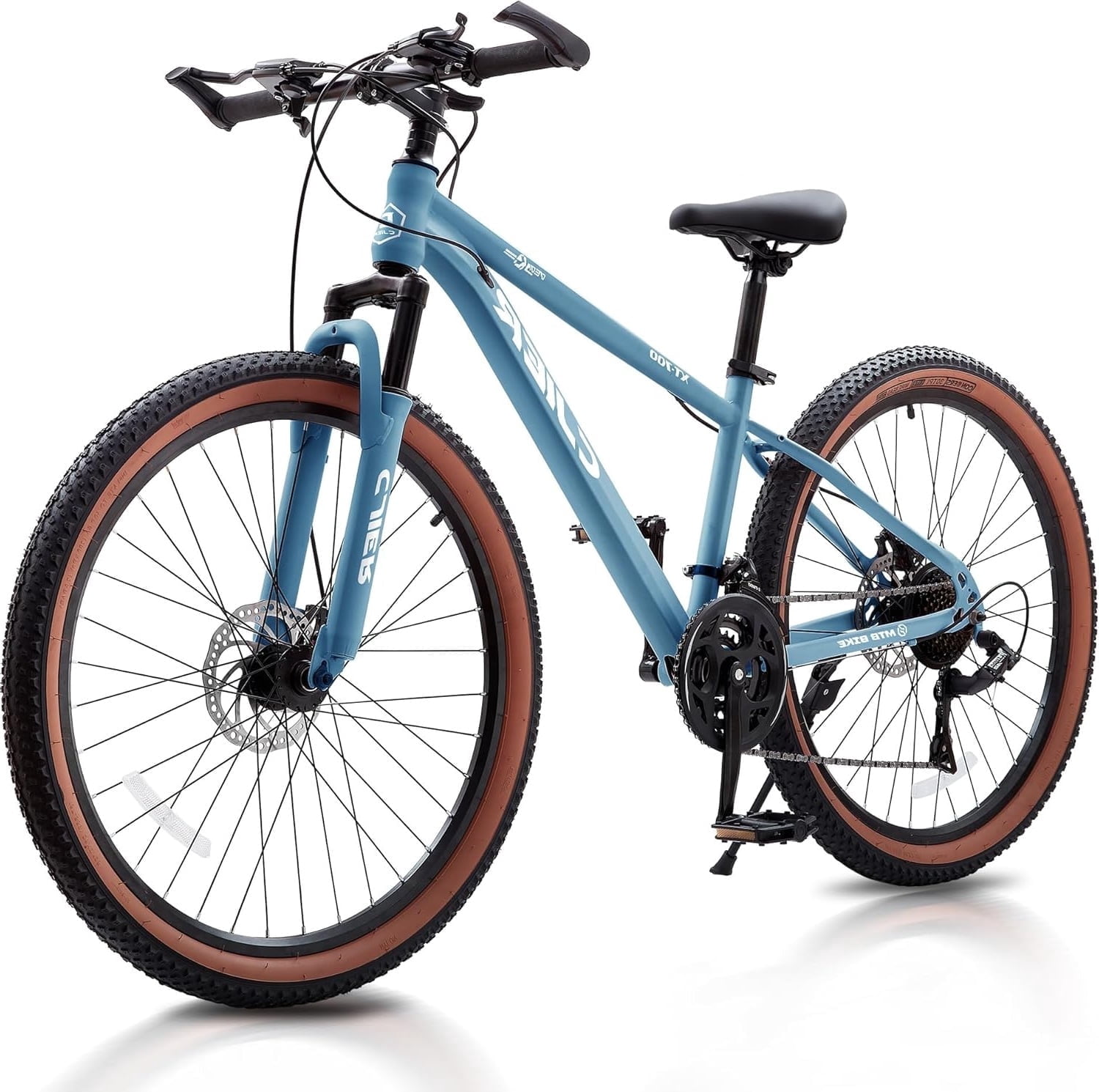 NEORIVER  20 Inch Kids Mountain Bike, 21-Speed Bikes for Boys with Disc Brakes, Suspension Fork & Tool-Free Assembly