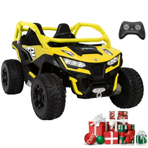 ICEELF 24V 10AH 2 Seater Ride on Toys for Big Kids, 21" 4WD/AWD Large Kids' Electric Vehicles with Remote Control