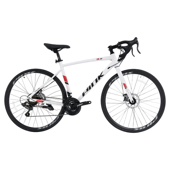 ICEELF 700C Road Bike, 21-Speed Shimano Drivetrain, Lightweight Aluminum Frame, City Commuter Sport Bike for Men and Women