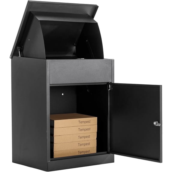 Pipleo Large Package Delivery Boxes, Galvanized Steel, Lockable, Anti-Theft, 17.3" x 13.8" x 22.1"
