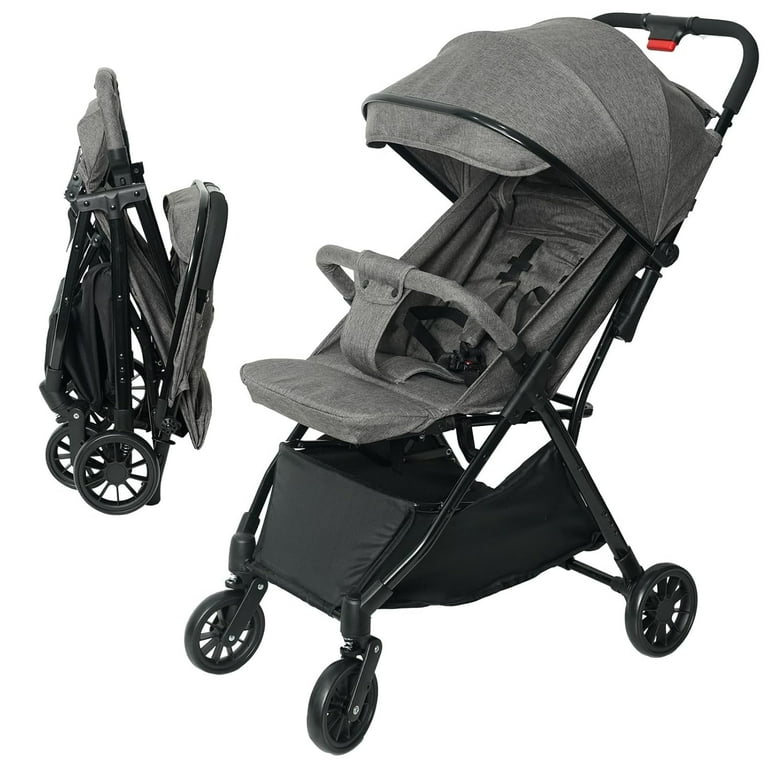 Baby Stroller Cuggl Beech Pushchair Folded Down Cuggl Beech Folded