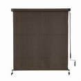 thumbnail image 1 of ICEFEEL 90% UV Block Outdoor Roller Shade - Waterproof Retractable Sun Screen 72" Wx72" H,Cordless HDPE Fabric for Patio,Garden, Windows,Mocha., 1 of 5