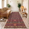 thumbnail image 1 of ICEANT 2'x6' Area Rug, Vintage Boho Runner Rugs for Hallway Kitchen Entryway Doormats, Non-slip Low Pile Carpet Machine Washable, Red, 1 of 5